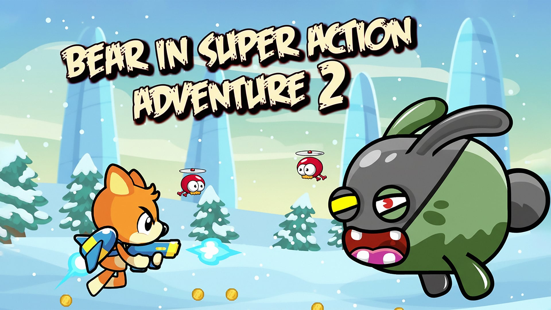O urso em Super Action Adventure 2