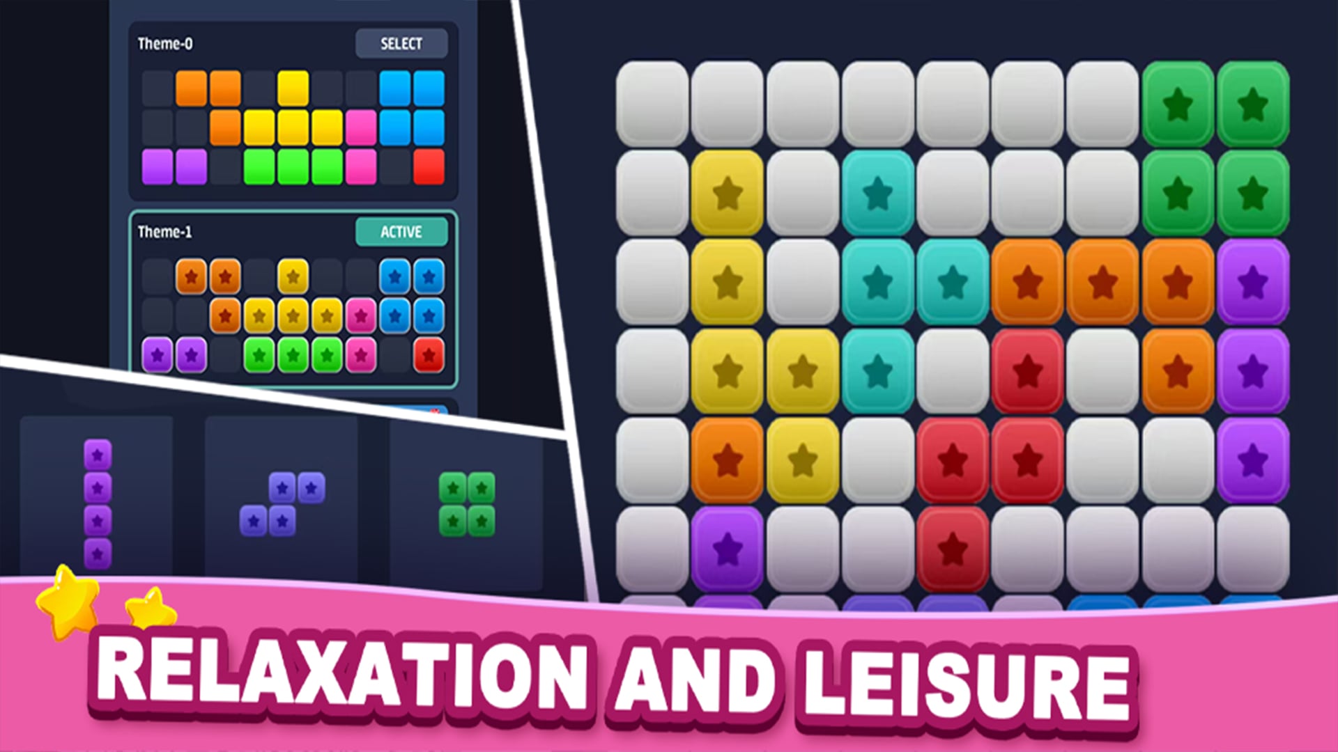 Rompecabezas de bloques de colores