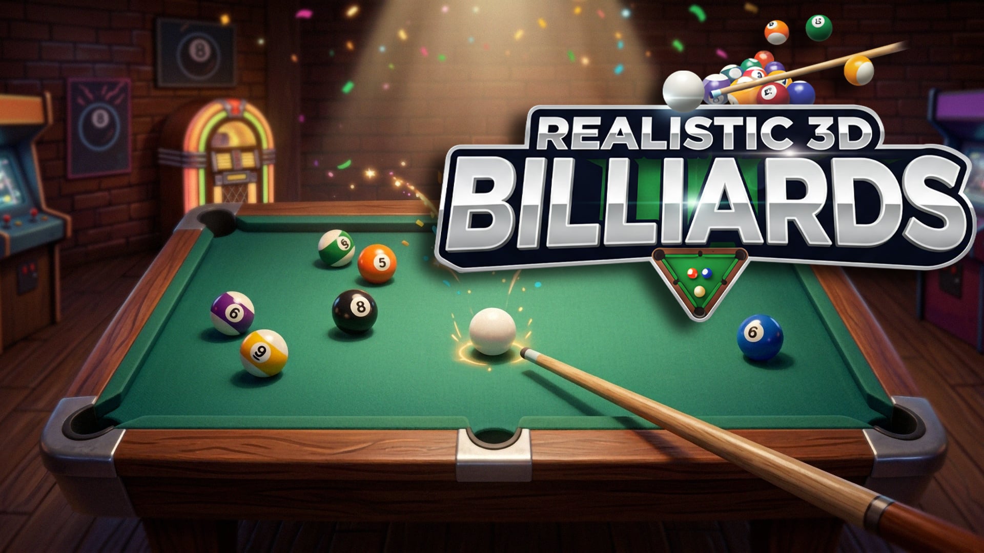 Bilhar realista em 3D